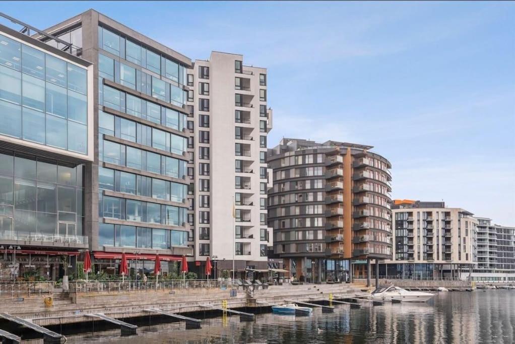 شقة Aker Brygge - Sjoside Hjem - Sentral Beliggenhet أوسلو المظهر الخارجي الصورة